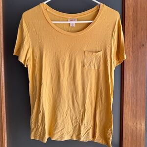mossimo mustard yellow shirt